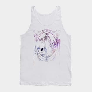 Floral Maiden In Amethyst Tank Top